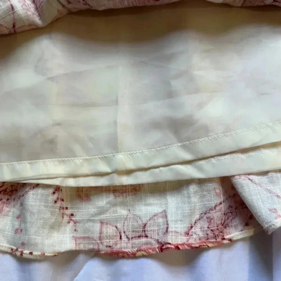 Express floral print linen blend tiered skirt size 6 NWT - Picture 4 of 7